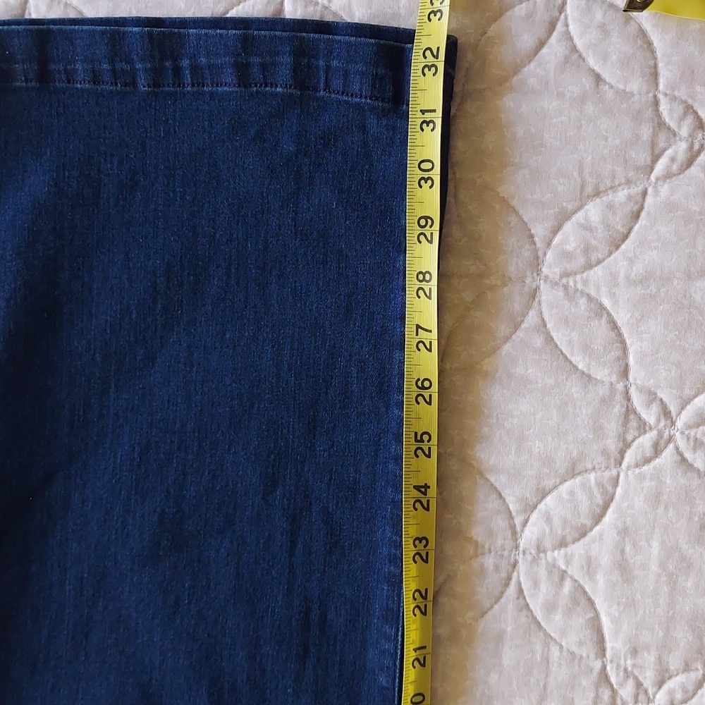 🚨SALE🚨 NYDJ Women's Dark Blue Teresa Wide Leg Jeans NWT - Picture 9 of 16